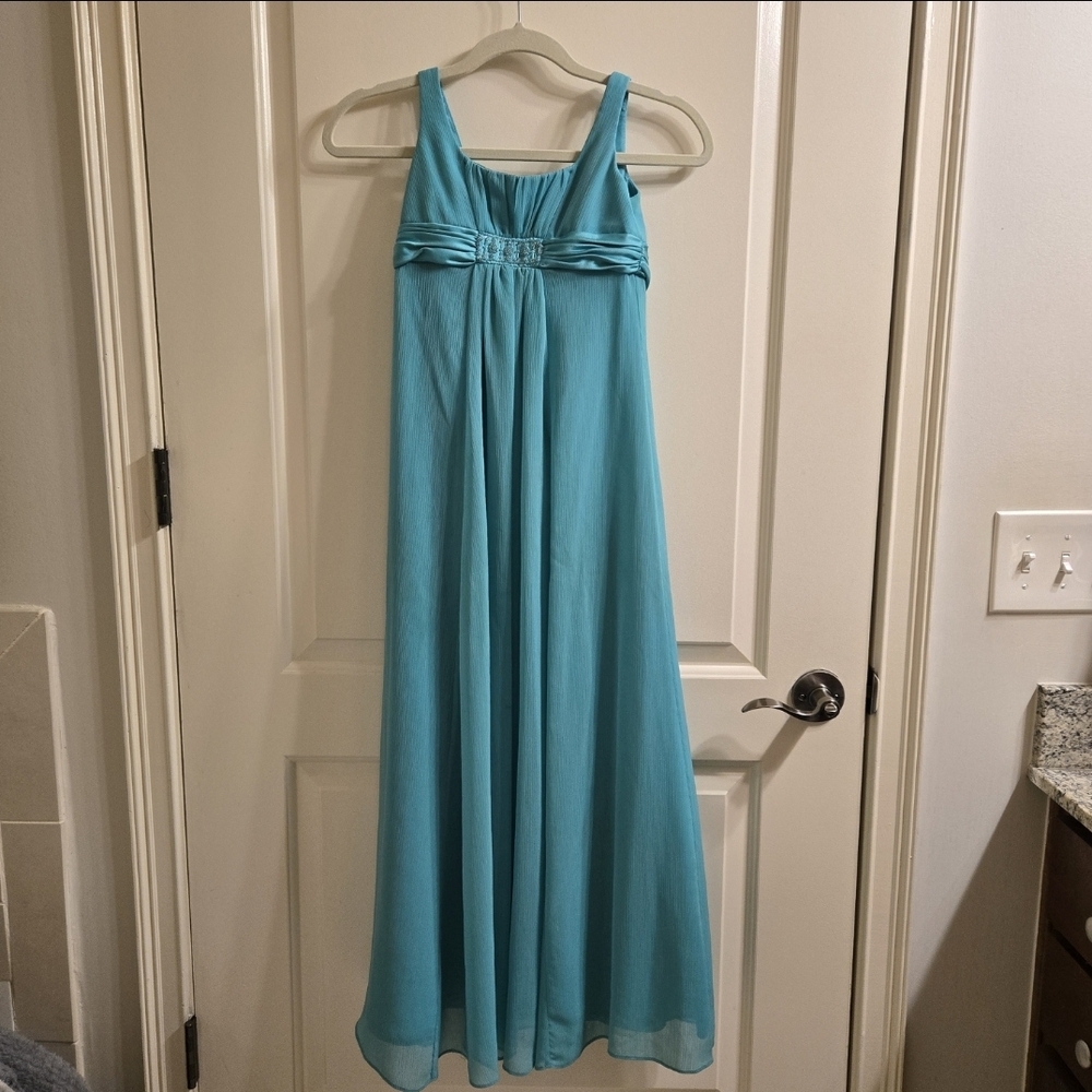 Elegant Blue Kids Pageant Maxi Dress✨️
